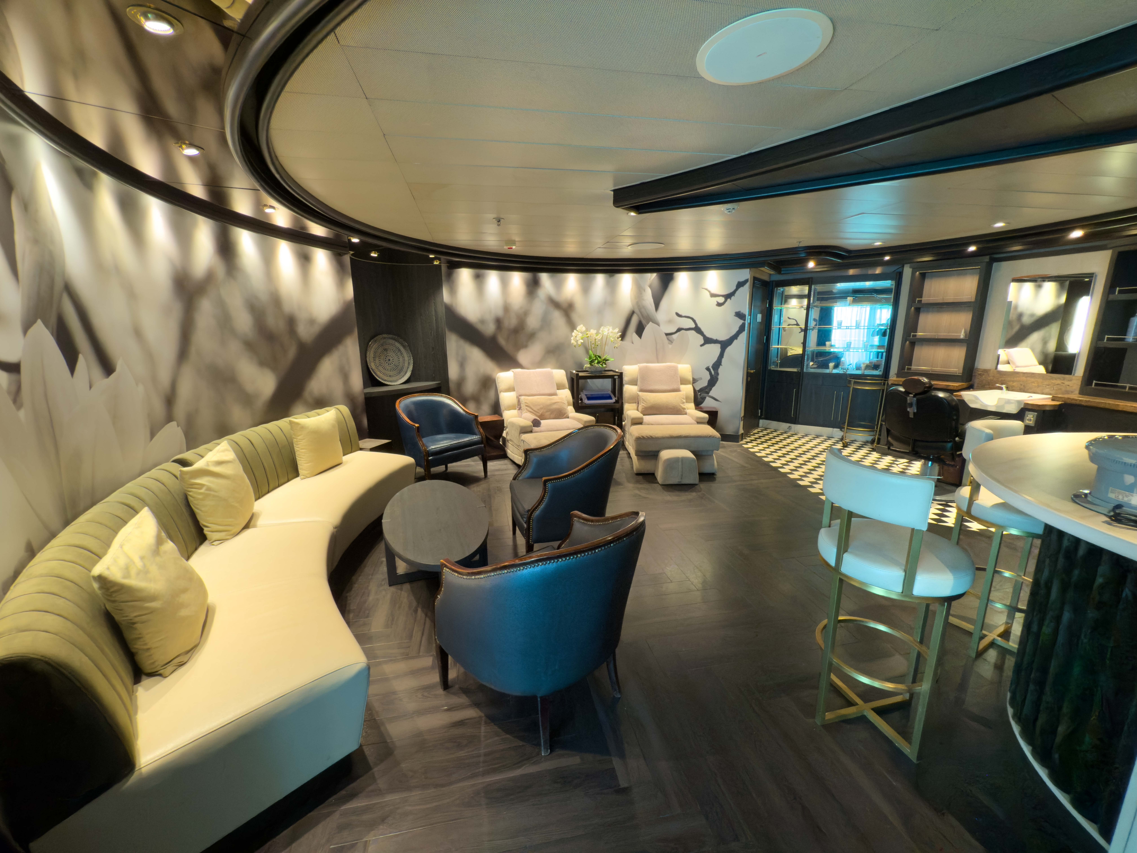 Khu lounge thư giãn trong spa