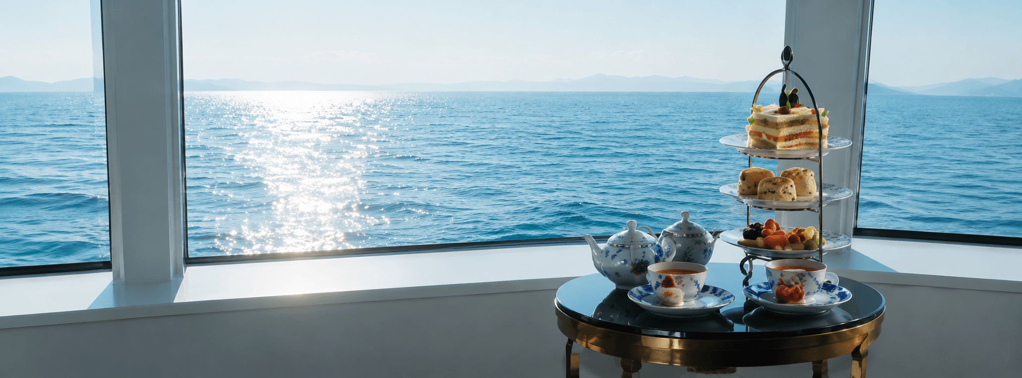 Tiệc trà chiều sang trọng với tầm nhìn đại dương trên Star Voyager